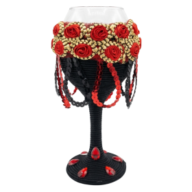 Taça Vidro Pomba Gira Luxo 300 ml Umbanda Candomblé